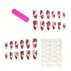 Press-On Nails Floral Peel & Stick Long-Lasting