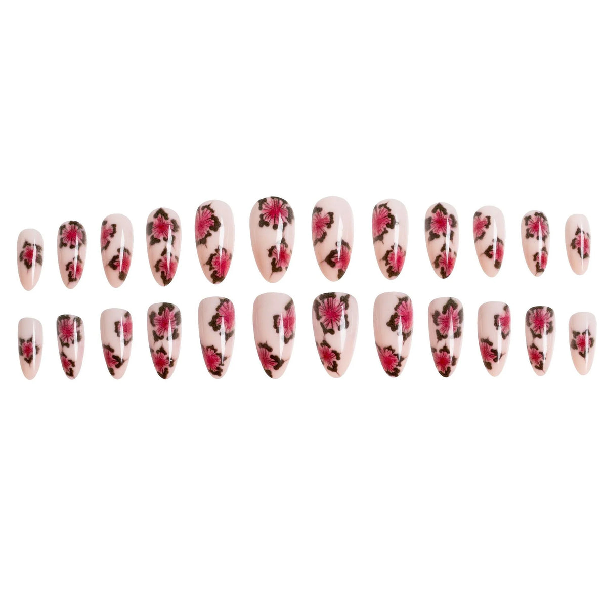 Press-On Nails Floral Peel & Stick Long-Lasting