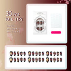 Press-On Nails Floral Peel & Stick Multiple Shapes