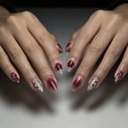 Press-On Nails Floral Peel & Stick Salon-Quality
