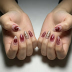 Press-On Nails Floral Peel & Stick Salon-Quality