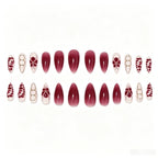 Press-On Nails Floral Peel & Stick Salon-Quality