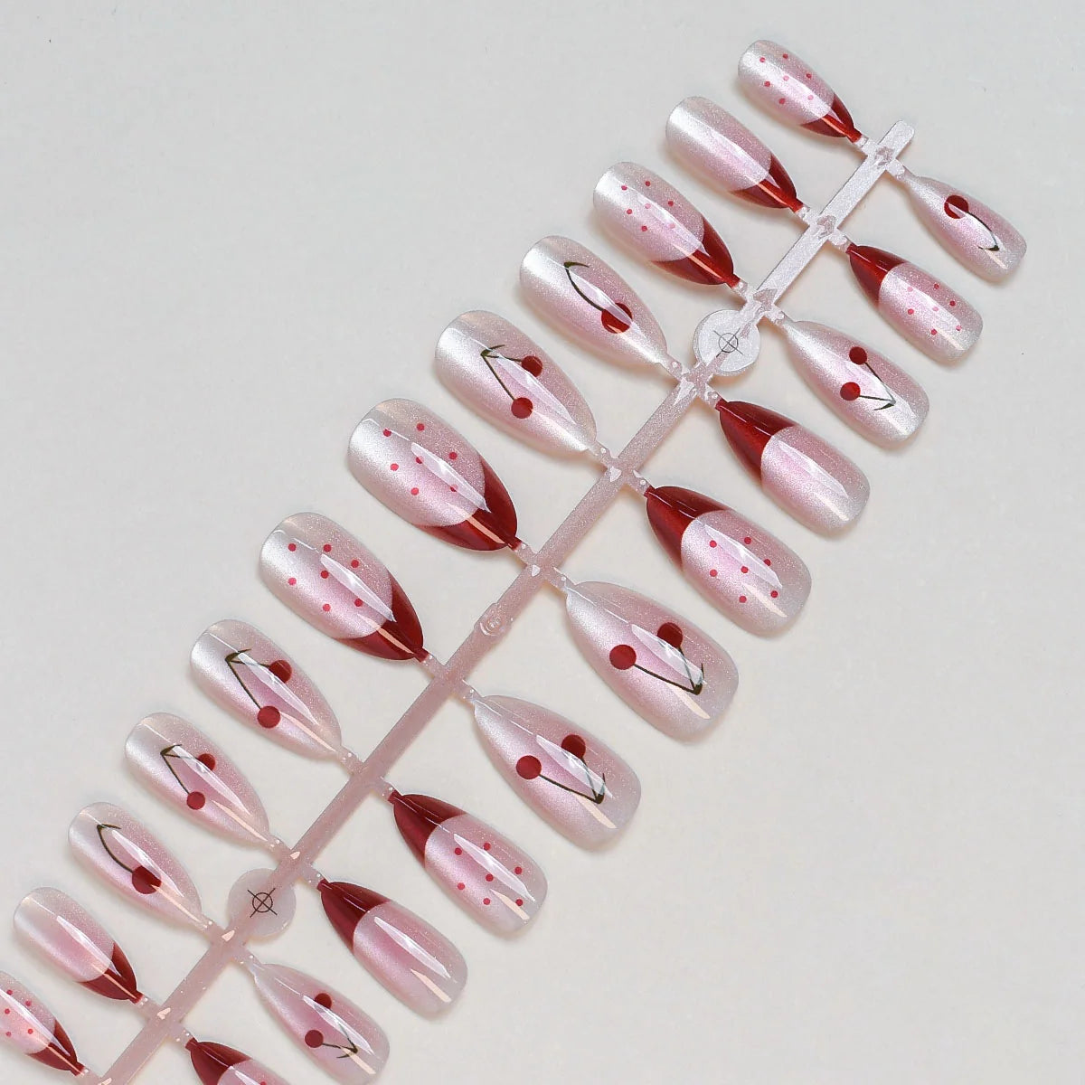 Press-On Nails Floral Peel & Stick Set of 24