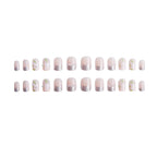 Press-On Nails Floral Pink No Adhesive