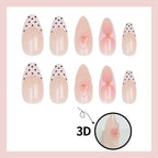 Press-On Nails Floral & Polka Dot Easy Apply