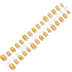 Press-On Nails Floral Print Peel & Stick Reusable
