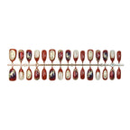 Press-On Nails Floral Print Quick Application & Custom Fit