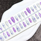 Press-On Nails Floral Reusable Adhesive Backing