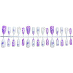 Press-On Nails Floral Reusable Adhesive Backing