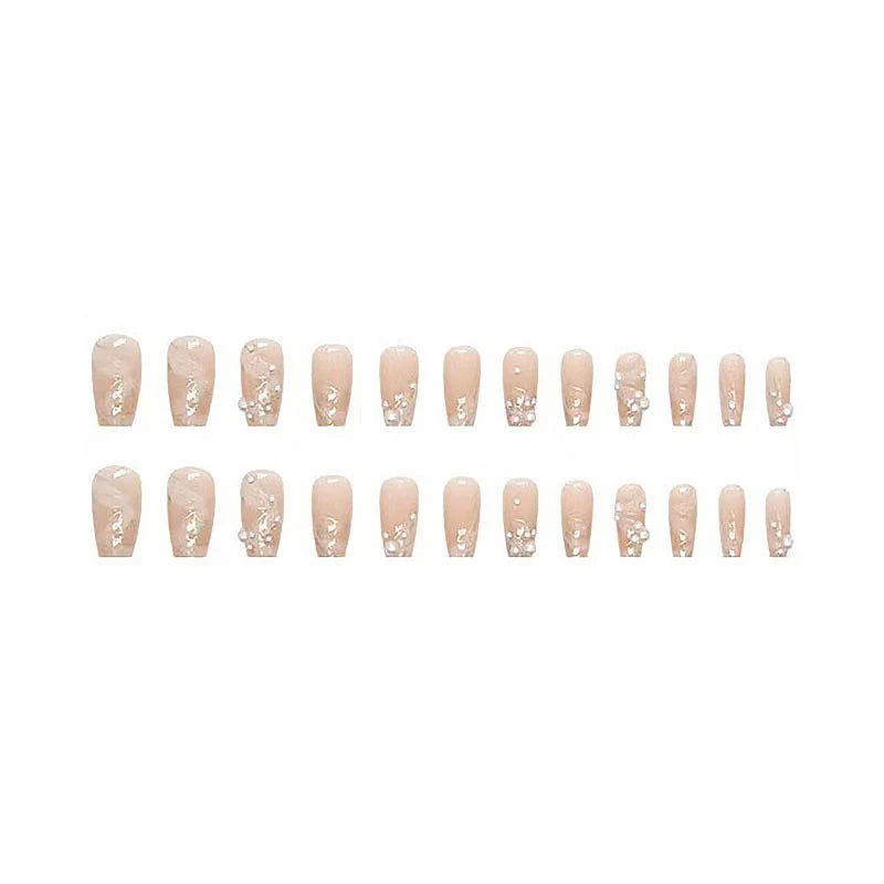 Press-On Nails Floral Reusable Comfortable Fit