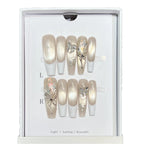 Press-On Nails Floral Reusable No Glue