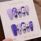 Press-On Nails Floral Reusable Set of 24