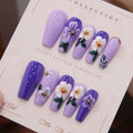 Press-On Nails Floral Reusable Set of 24