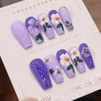 Press-On Nails Floral Reusable Set of 24
