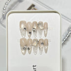Press-On Nails Floral & Sparkle Easy Application