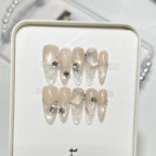 Press-On Nails Floral & Sparkle Easy Application