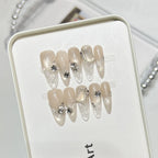 Press-On Nails Floral & Sparkle Easy Application