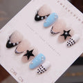 Press-On Nails Floral & Star Designs 24-Piece
