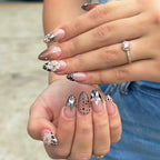 Press-On Nails Floral & Star Self-Adhesive Reusable