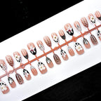 Press-On Nails Floral & Star Self-Adhesive Reusable