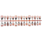 Press-On Nails Floral & Star Self-Adhesive Reusable