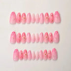 Press-On Nails Floral Stiletto Easy Application & Comfortable Fit