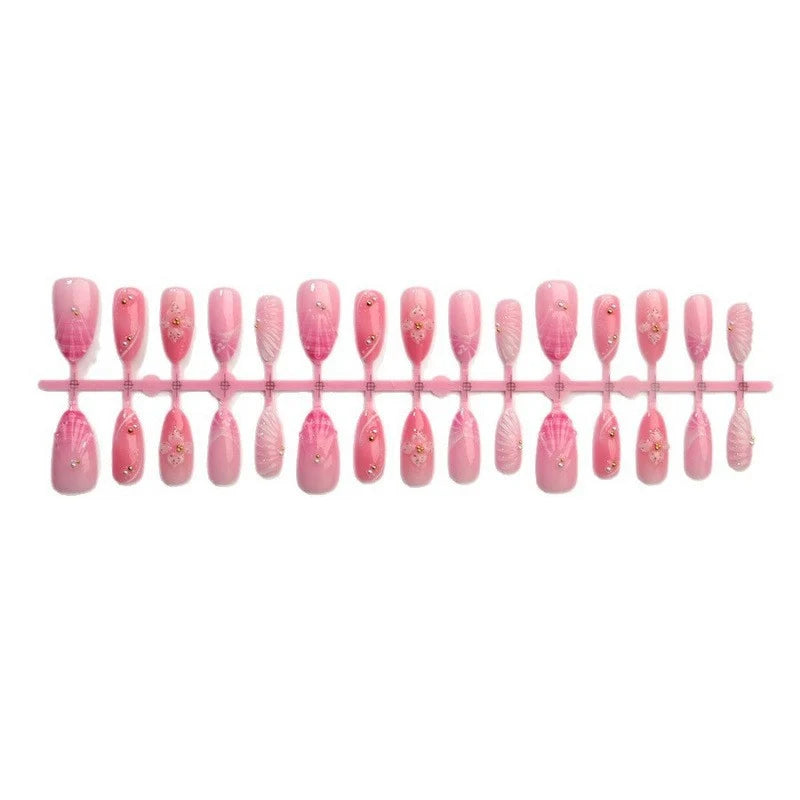 Press-On Nails Floral Stiletto Easy Application & Comfortable Fit