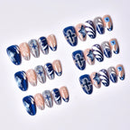 Press-On Nails Floral & Swirl Adhesive Backing