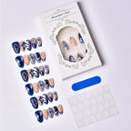 Press-On Nails Floral & Swirl Adhesive Backing