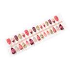 Press-On Nails Floral & Textured Designs Multiple Sizes