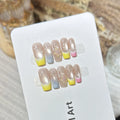 Press-On Nails Floral Tip Reusable & Glue-Free