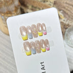 Press-On Nails Floral Tip Reusable & Glue-Free