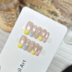Press-On Nails Floral Tip Reusable & Glue-Free