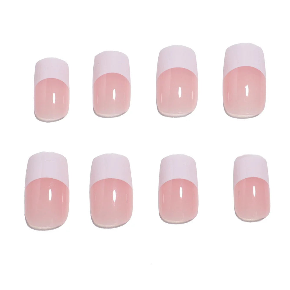 Press-On Nails French Tip 24-Piece Adhesive Tabs