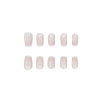 Press-On Nails French Tip Comfort Fit Set of 24