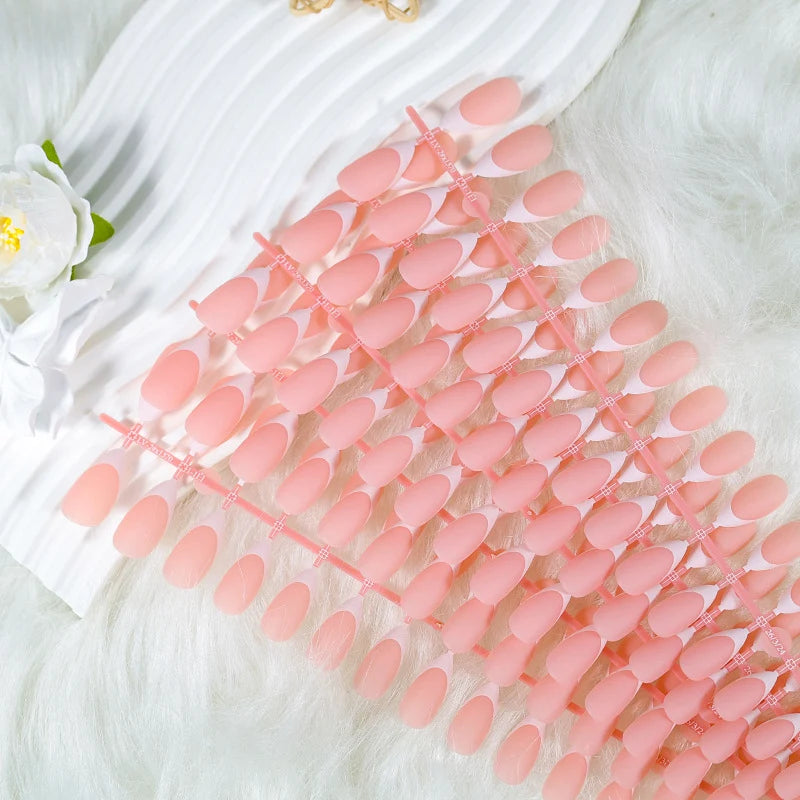 Press-On Nails French Tip Easy Application