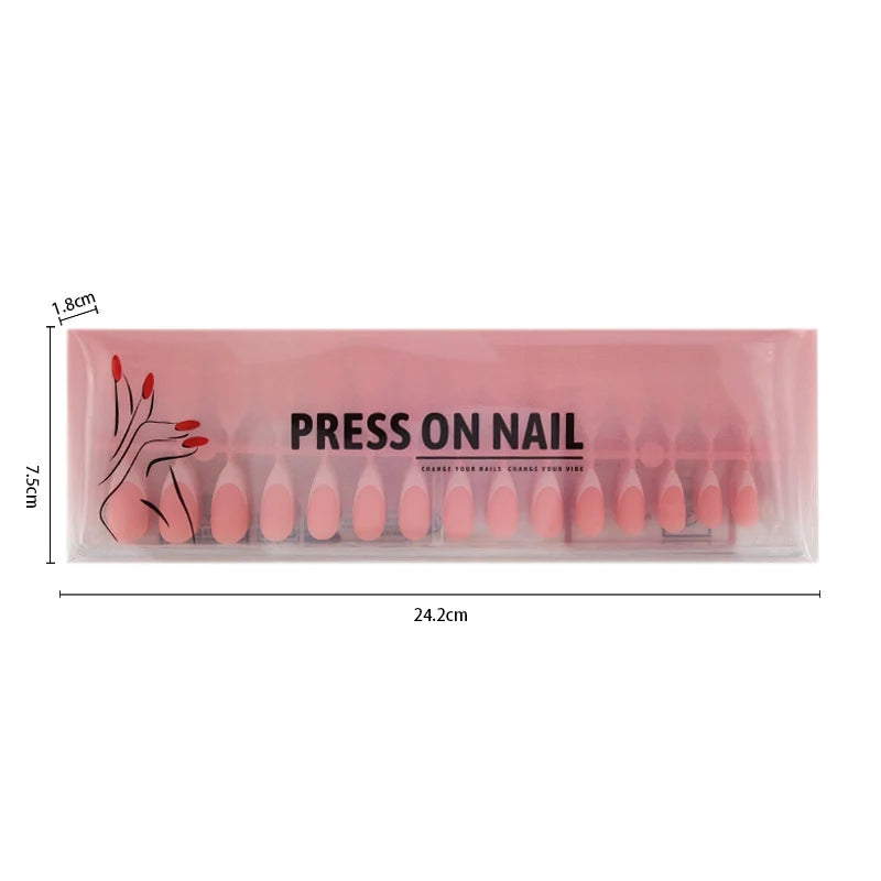 Press-On Nails French Tip Easy Application
