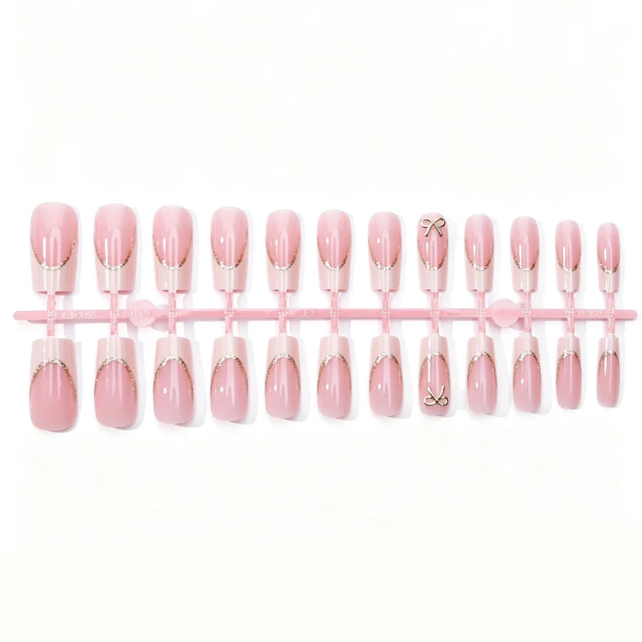Press-On Nails French Tip Easy Application