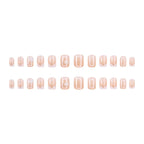 Press-On Nails French Tip Floral Peel-And-Stick