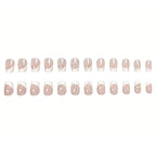 Press-On Nails French Tip & Gemstone Accents