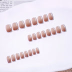 Press-On Nails French Tip Glossy Low-Maintenance