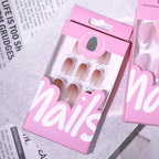 Press-On Nails French Tip Glossy Low-Maintenance