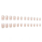Press-On Nails French Tip Glossy Set of 24