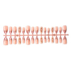 Press-On Nails French Tip Gold Accent Reusable