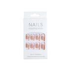 Press-On Nails French Tip No Glue 24 Piece