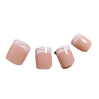 Press-On Nails French Tip No Glue 24 Piece