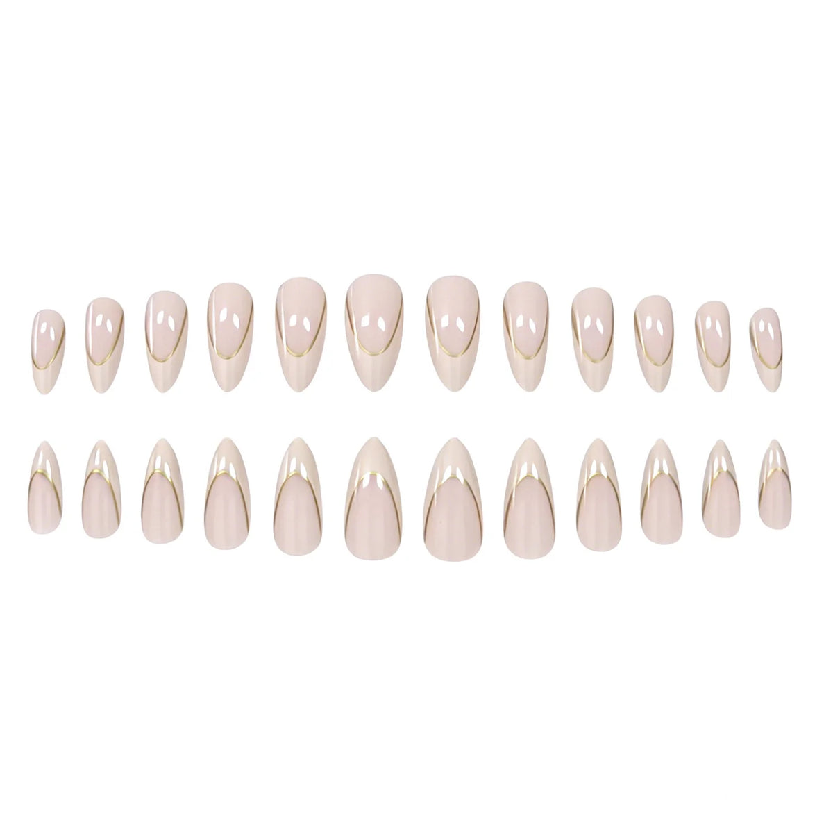 Press-On Nails French Tip Non-Toxic 24-Piece