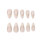 Press-On Nails French Tip Non-Toxic 24-Piece