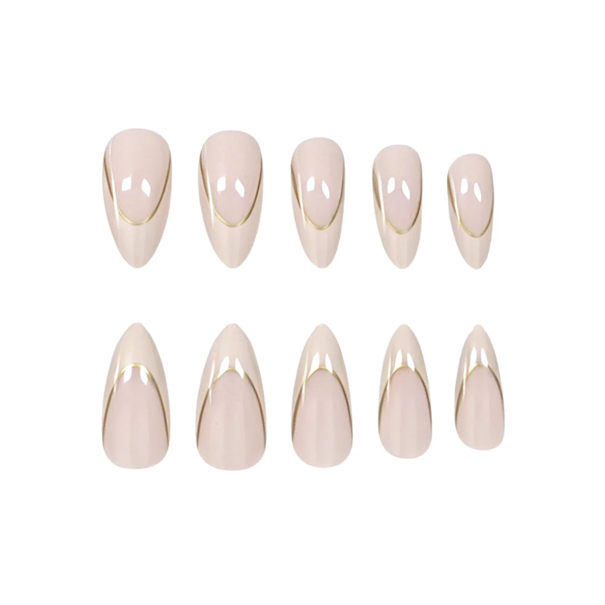 Press-On Nails French Tip Non-Toxic 24-Piece