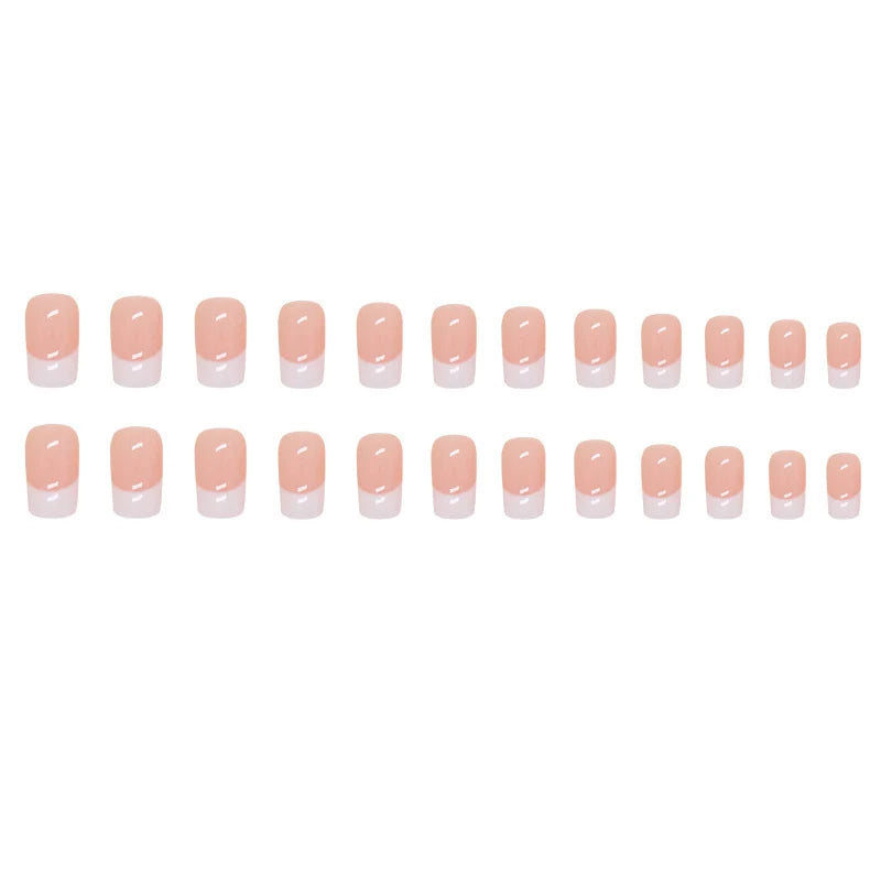 Press-On Nails French Tip Peel-And-Press Multiple Sizes